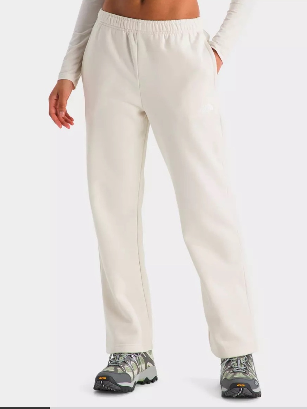 The North Face Evolution Off-White Wide Leg Sweat Pants Women’s Size XS